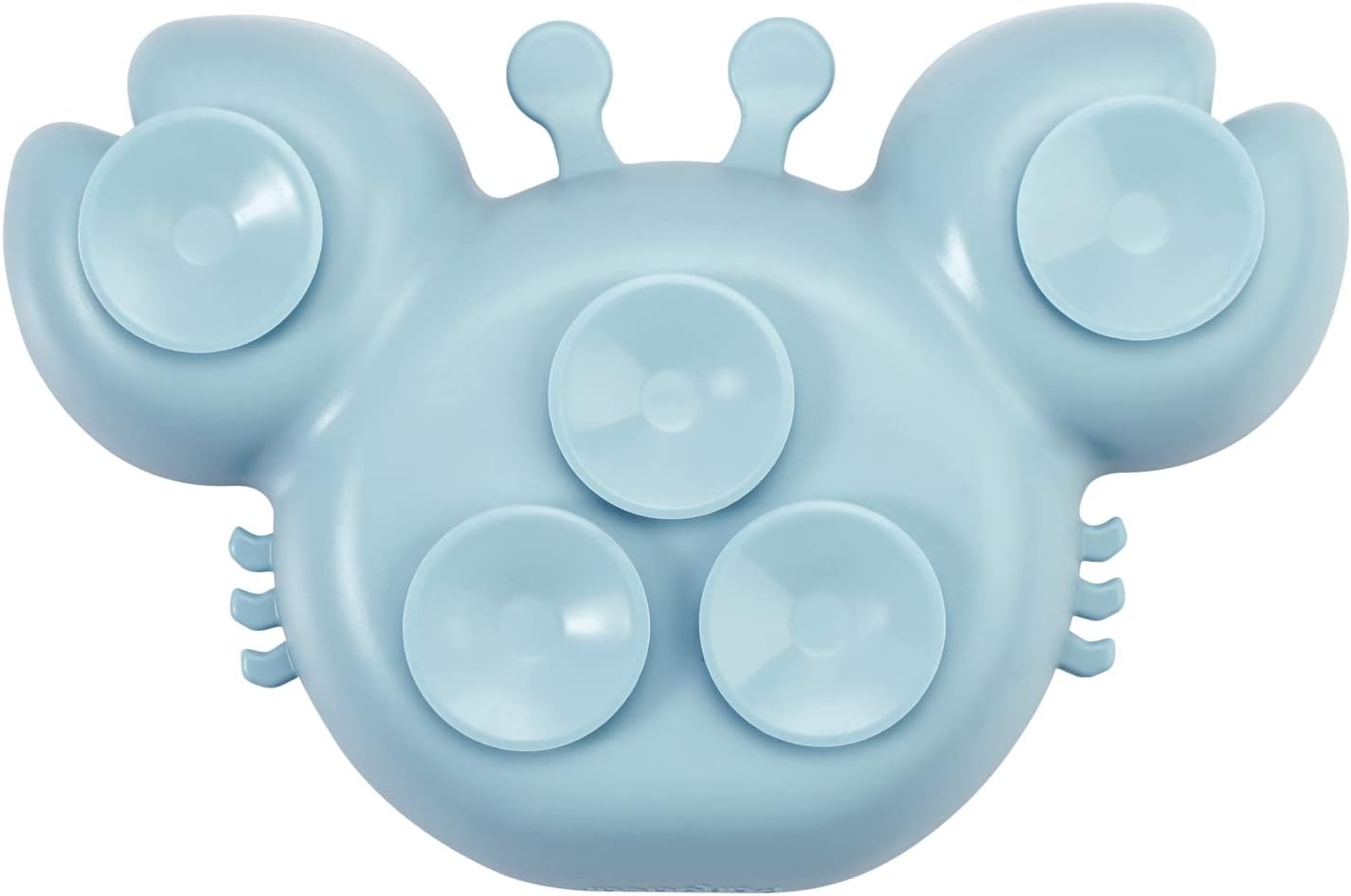 image:imagePandaEar 2 Pack Silicone Suction Plate for Baby Divided Toddler Food PlateBlueGreen