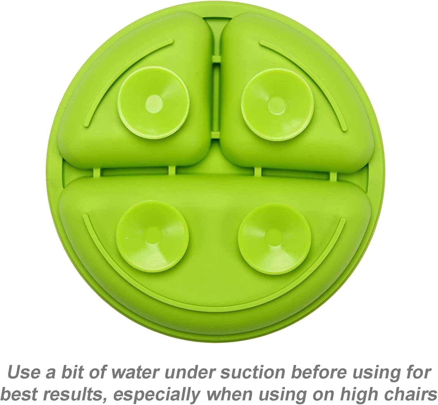 image:imagePandaEar 3 Pack Toddler Plates Silicone Divided Suction Plate for Babies BPAFree 100 FoodGrade Silicone Unbreakable Baby Plate PinkLinenLight PinkBlueGreenYellow
