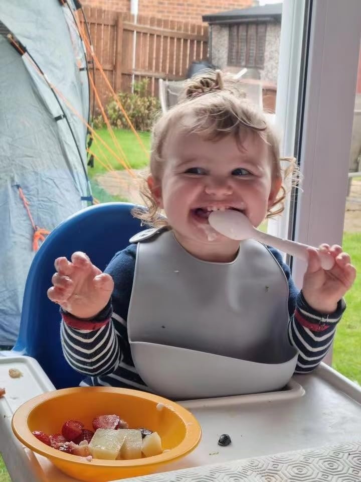image:imagePandaEar 3 Pack Waterproof Silicone Baby Bibs Super Thin Light Weight Feeding Bib with Food Catcher Pocket for ToddlerWalnutlinenbrown