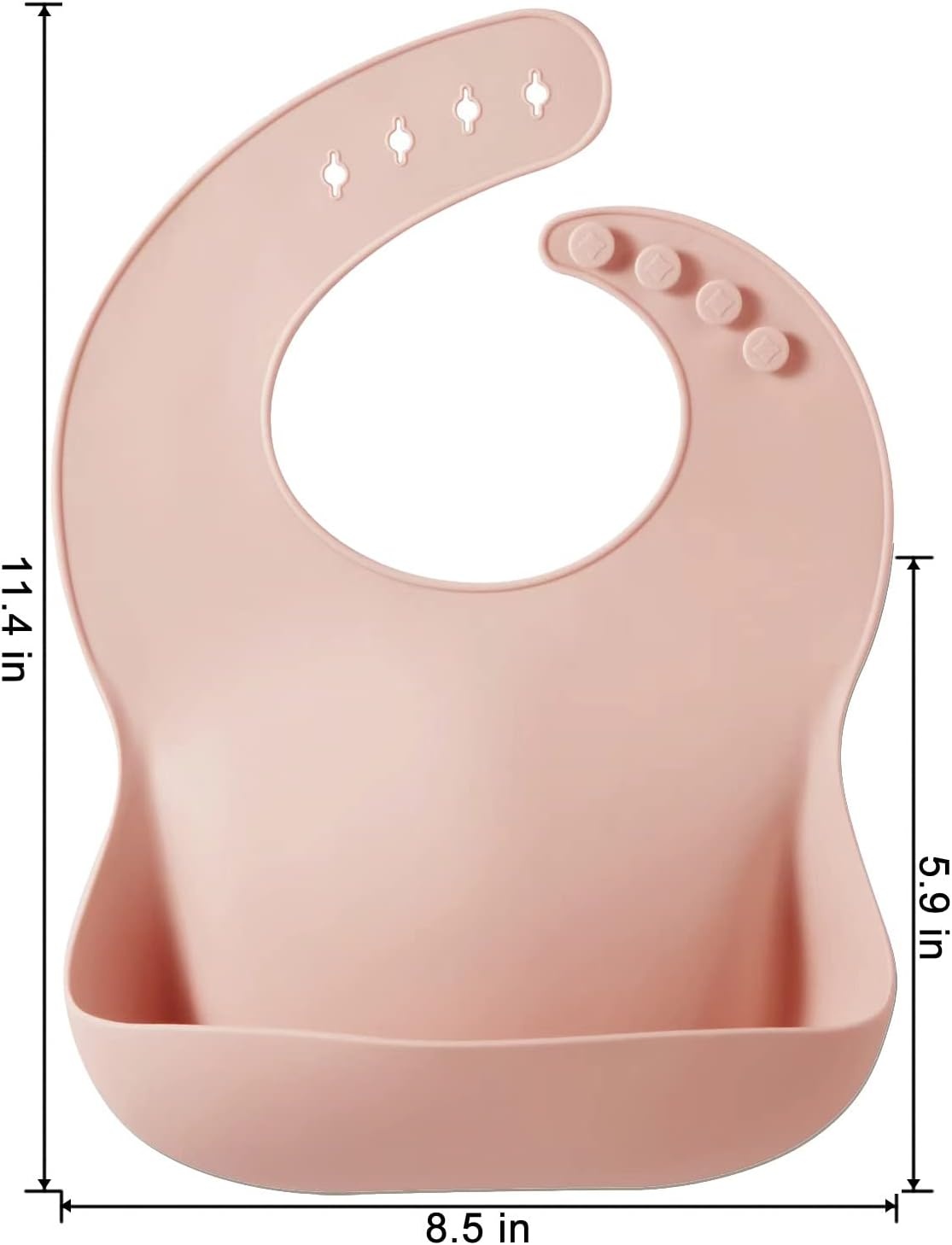 image:imagePandaEar Set of 3 Silicone Baby Bibs Waterproof Soft Unisex 1072 MonthsPinkGreenBeige