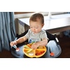 PandaEar 3 Pack Toddler Plates, Silicone Divided Suction Plate for Babies, BPA-Free 100% Food-Grade Silicone Unbreakable Baby Plate (Pink/Linen/Light Pink)(Blue/Green/Yellow)