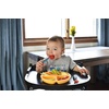 PandaEar 3 Pack Toddler Plates, Silicone Divided Suction Plate for Babies, BPA-Free 100% Food-Grade Silicone Unbreakable Baby Plate (Pink/Linen/Light Pink)(Blue/Green/Yellow)