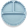 PandaEar 3 Pack Toddler Plates, Silicone Divided Suction Plate for Babies, BPA-Free 100% Food-Grade Silicone Unbreakable Baby Plate (Pink/Linen/Light Pink)(Brown/Blue/Green)