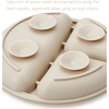 PandaEar 3 Pack Toddler Plates, Silicone Divided Suction Plate for Babies, BPA-Free 100% Food-Grade Silicone Unbreakable Baby Plate (Pink/Linen/Light Pink)(Pink/Green/Cream)