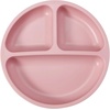 PandaEar 3 Pack Toddler Plates, Silicone Divided Suction Plate for Babies, BPA-Free 100% Food-Grade Silicone Unbreakable Baby Plate (Pink/Linen/Light Pink)(Pink/Green/Cream)