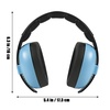 PandaEar Baby Ear Protection Noise Cancelling HeadPhones Ages 0-3 Years | Infant Hearing Protection Earmuffs -Blue(Blue)