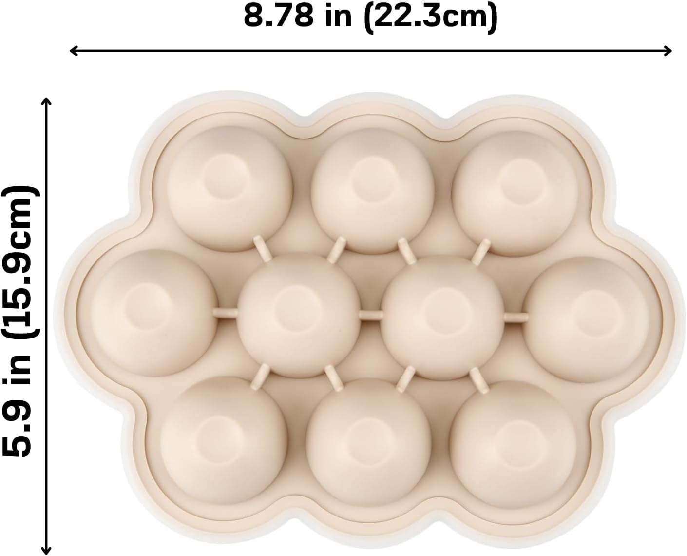 image:imagePandaEar 2 Pack Baby Food Freezer Tray with Lids Silicone Baby Food Storage Container for Homemade Baby Food Fruit Purees and Breastmilk BlueTan