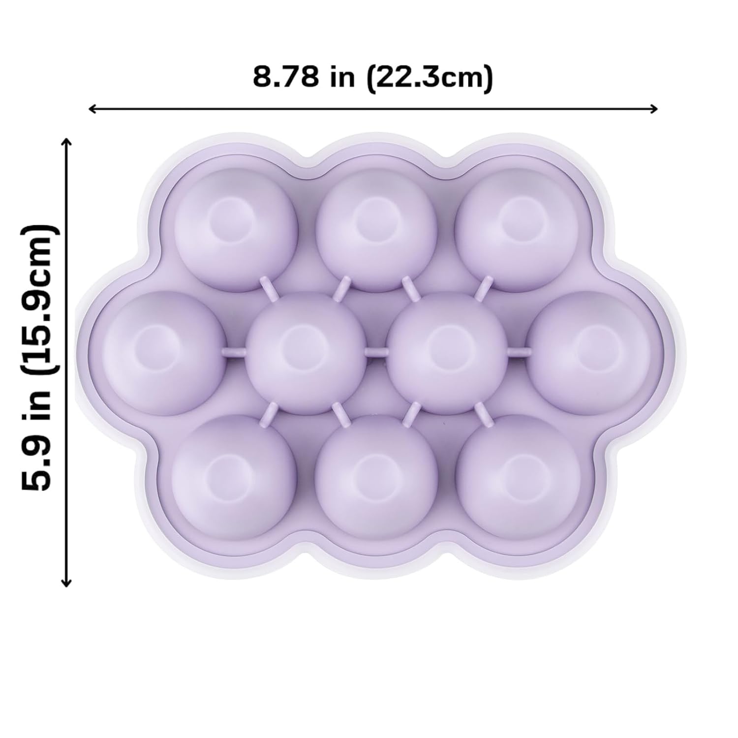 image:imagePandaEar 2 Pack Cloud Silicone Baby Food Freezer Tray with Lids 1oz Measurement Markings for Precise Portioning BPA Free Storage Containers for Homemade Purees Breast Milk amp Snacks PinkPurple