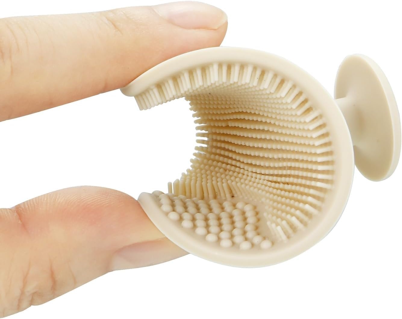 image:imagePandaEar 3 Pack Baby Brush and Comb Set Newborn Silicone Cradle Cap Brush for Babies Soft Newborn Hair Brush with Soft Goat Bristles Wooden Toddler Comb Hairbrush Set for Boys and Girls