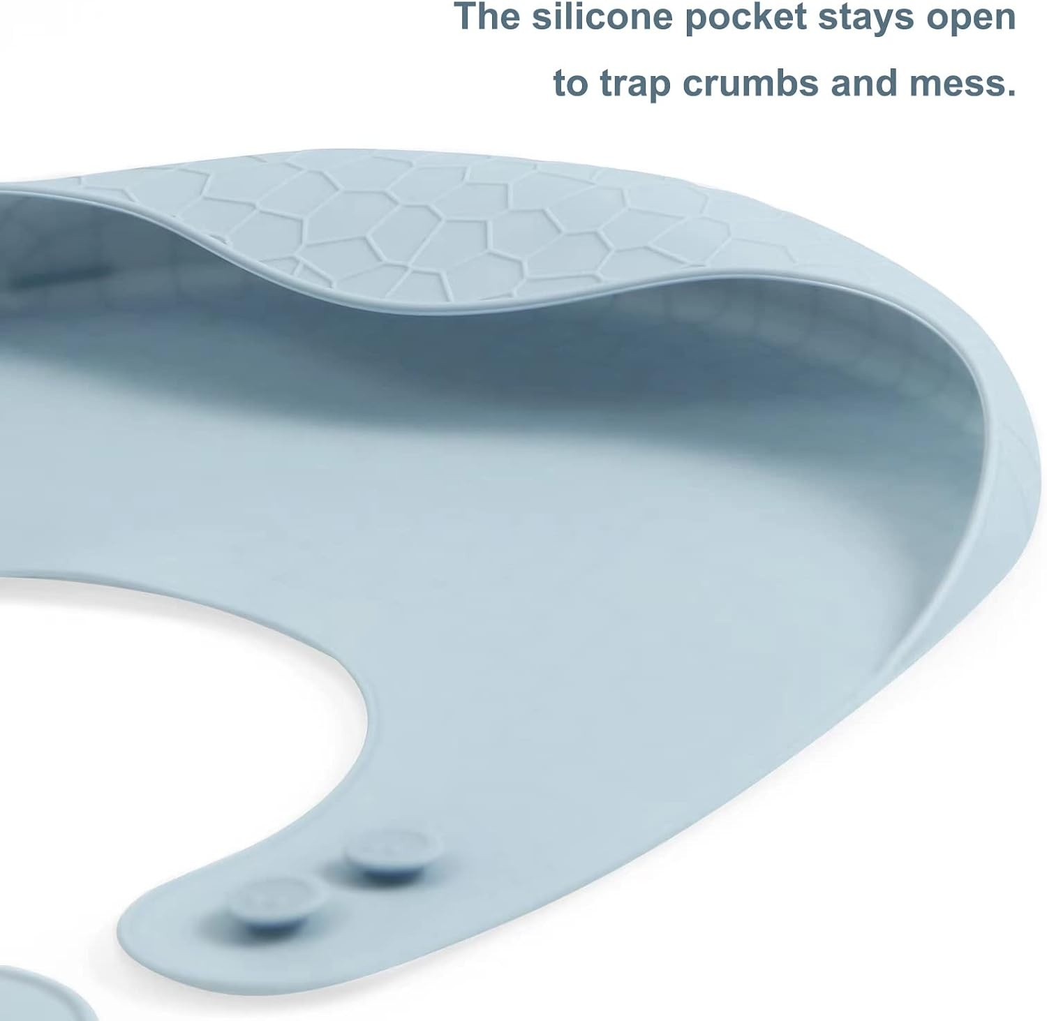 image:imagePandaEar 3 Pack Super Light Silicone Baby Bib for Boys Girls Waterproof Baby Bibs with Pocket Food Catcher Soft Adjustable Silicone Feeding Bibs