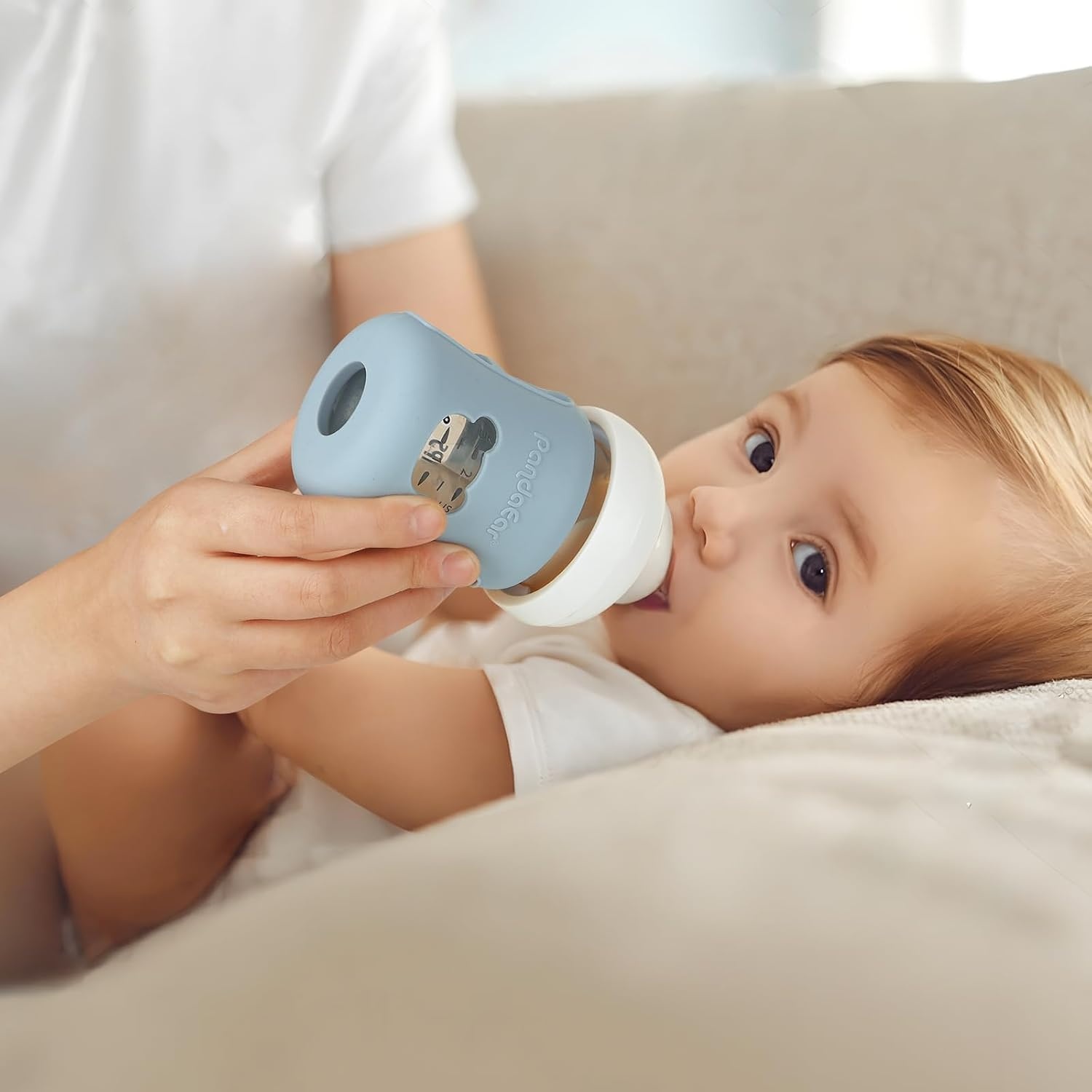 image:imagePandaEar 4 Pack Silicone Sleeves for Philips Avent Natural Glass Baby Bottles 2 x 4oz amp 2 x 8oz BPAFree Shatterproof Covers Heat Resistant AntiSlip Grip Fits 4oz amp 8oz Avent Glass Bottles