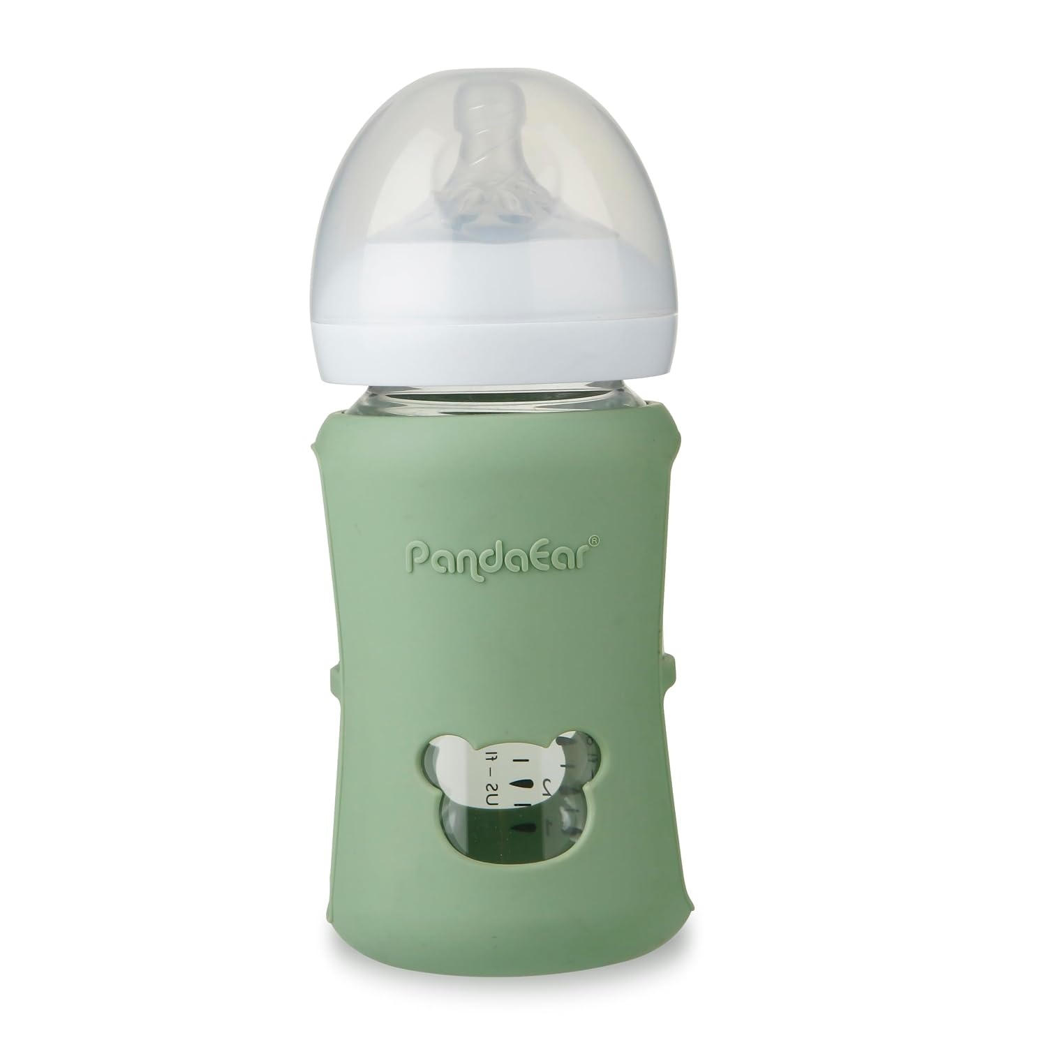 image:imagePandaEar 4 Pack Silicone Sleeves for Philips Avent Natural Glass Baby Bottles 2 x 4oz amp 2 x 8oz BPAFree Shatterproof Covers Heat Resistant AntiSlip Grip Fits 4oz amp 8oz Avent Glass Bottles