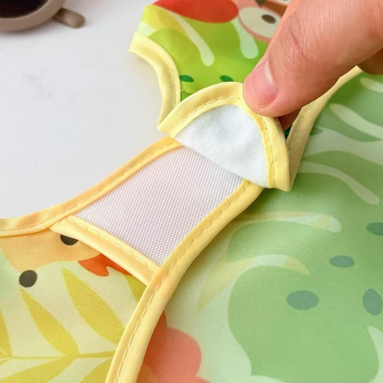 image:imagePandaEar 5 Pack Baby Long Sleeve Bibs Waterproof Full Sleeve Bib for Baby Infant Toddler 636 MonthsGreen