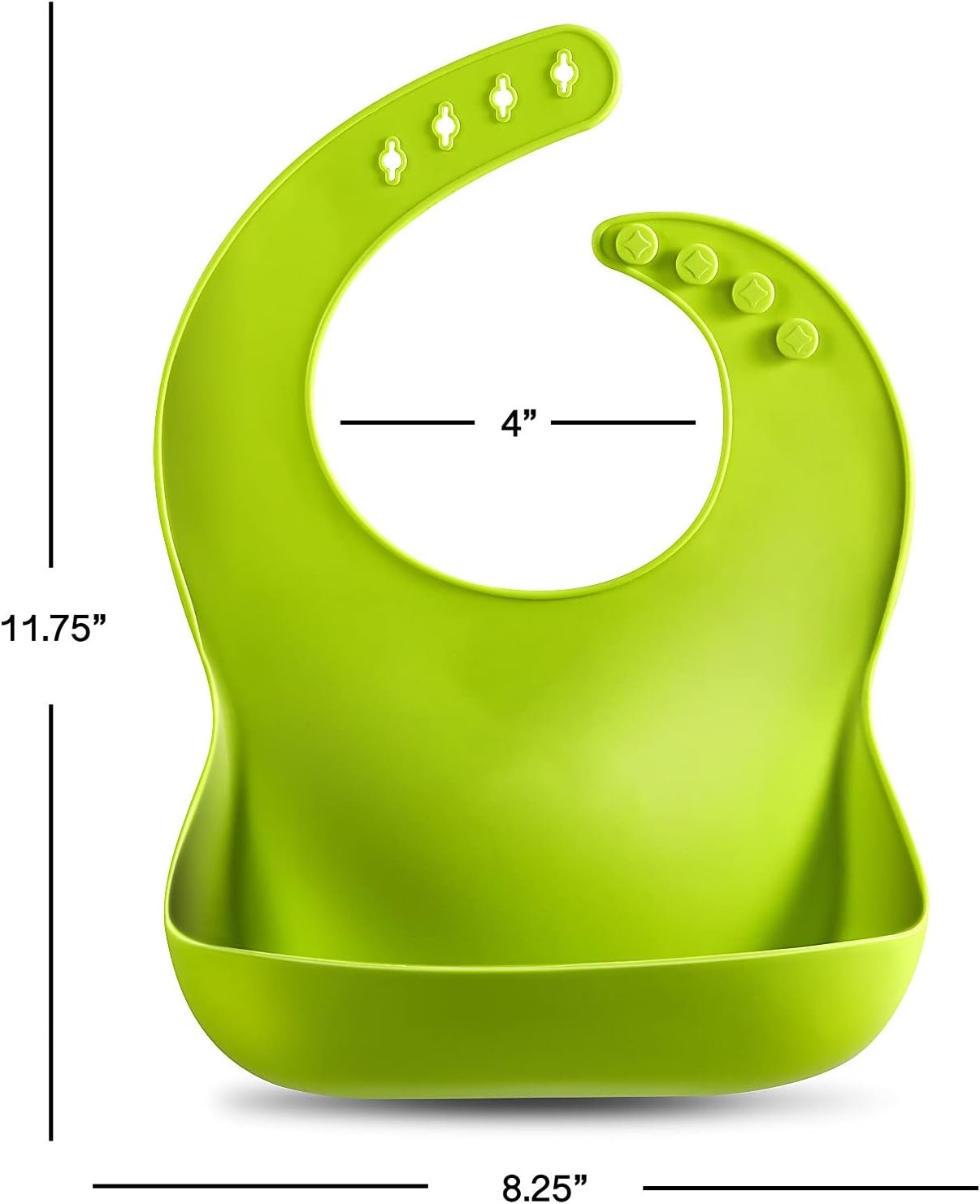image:imagePandaEar 5 Pack Waterproof Silicone Baby Bibs Super Thin Light Weight Feeding Bib with Food Catcher Pocket for ToddlerBlueGreen