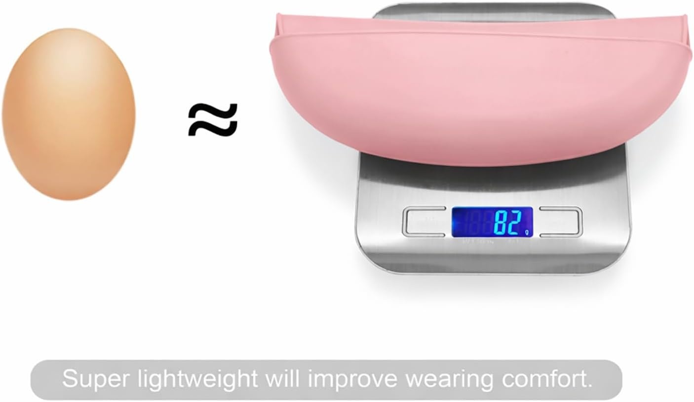 image:imagePandaEar 5 Pack Waterproof Silicone Baby Bibs Super Thin Light Weight Feeding Bib with Food Catcher Pocket for ToddlerPinkLinenPurpleBlue