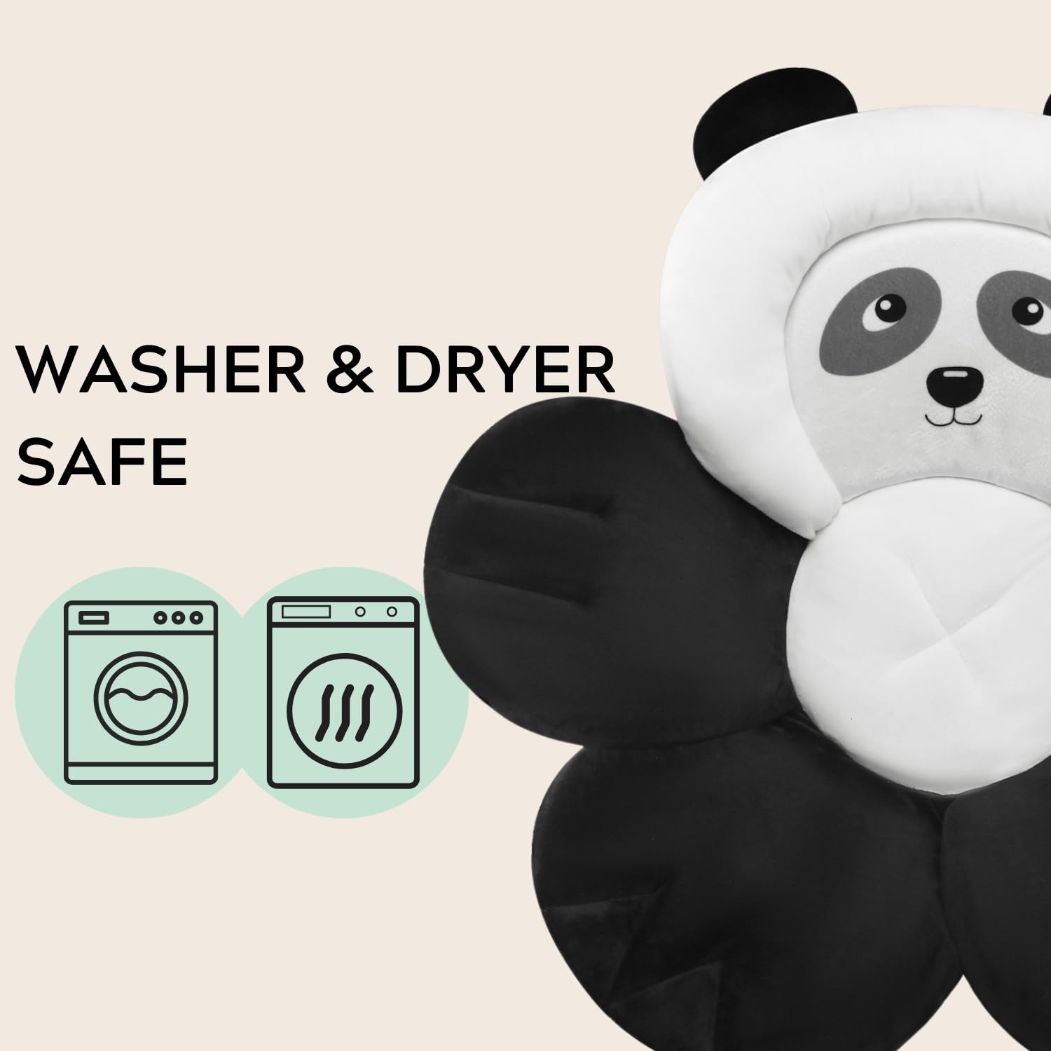 image:imagePandaEar Baby Bath Pad Soft Infant Bath Seat Cushion for Sink amp TubBlack