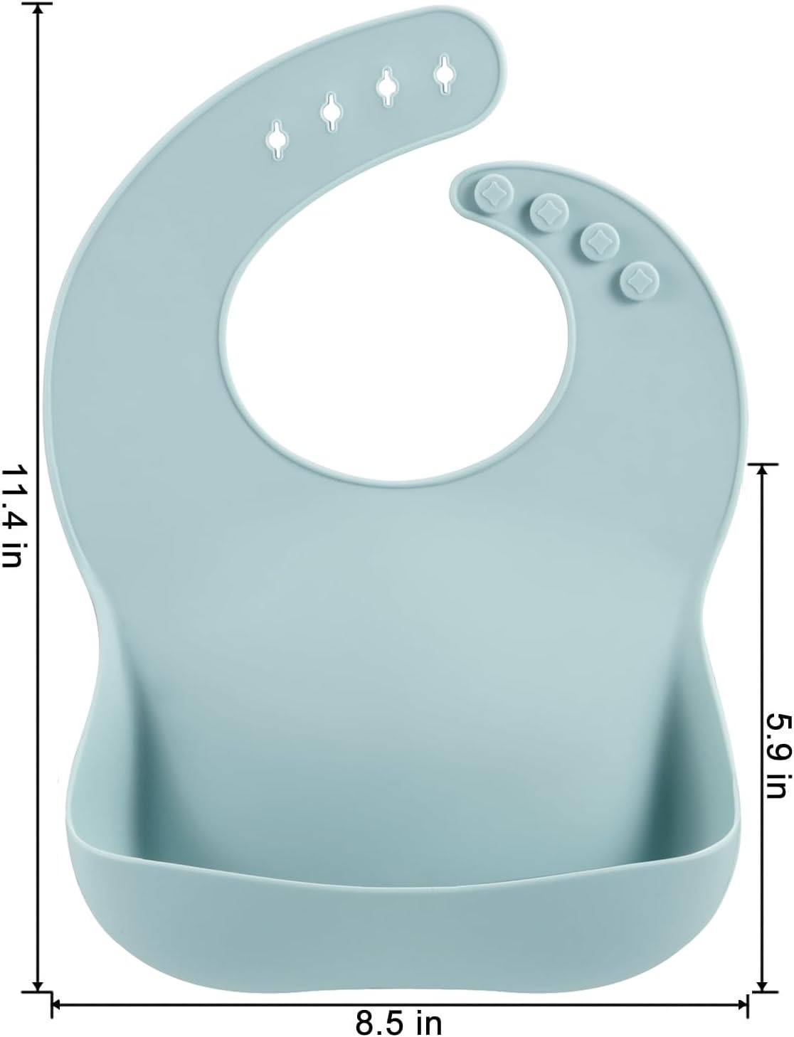 image:imagePandaEar Set of 6 Cute Silicone Bibs for Babies amp Toddlers