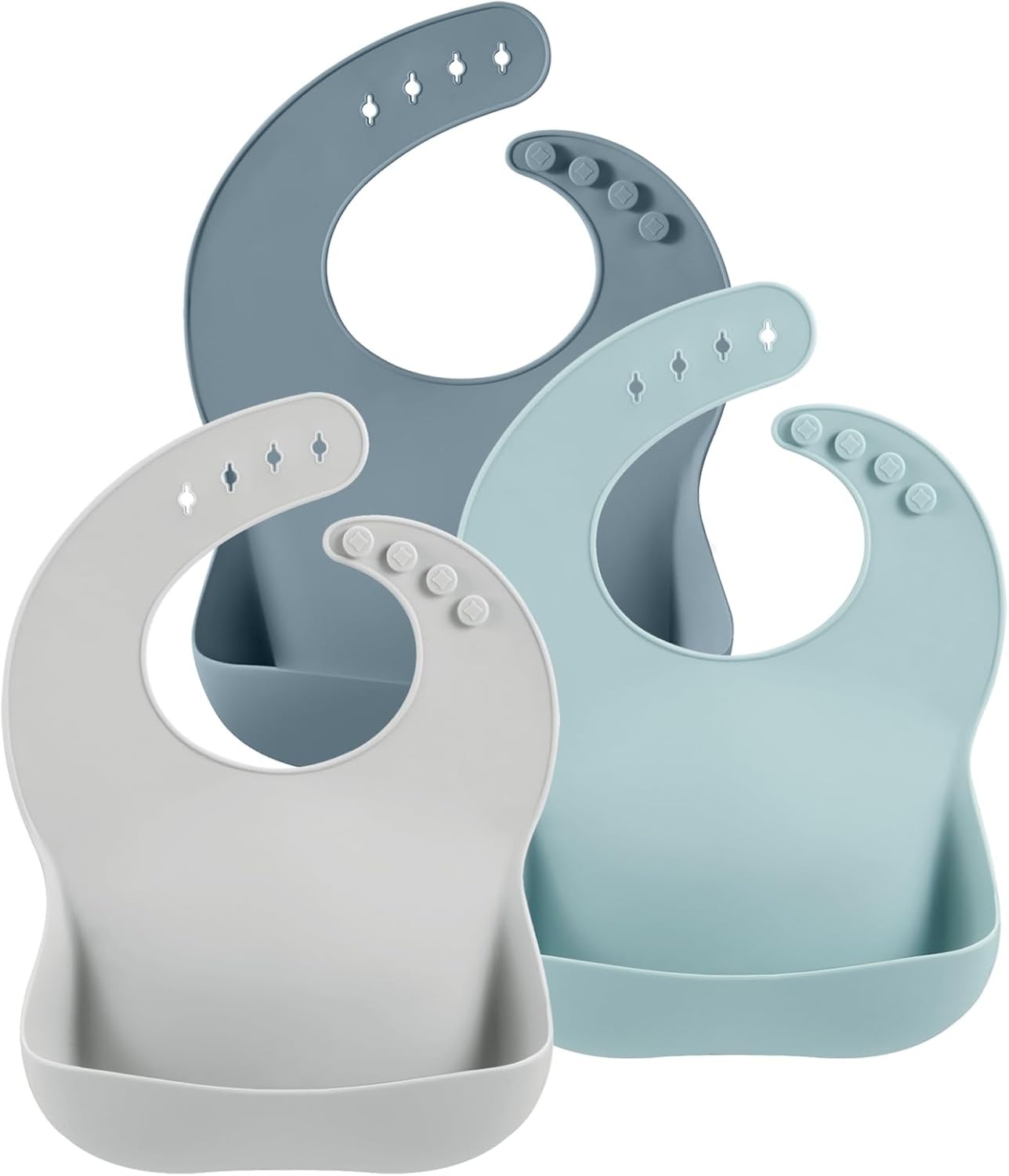 image:imagePandaEar Set of 6 Cute Silicone Bibs for Babies amp Toddlers