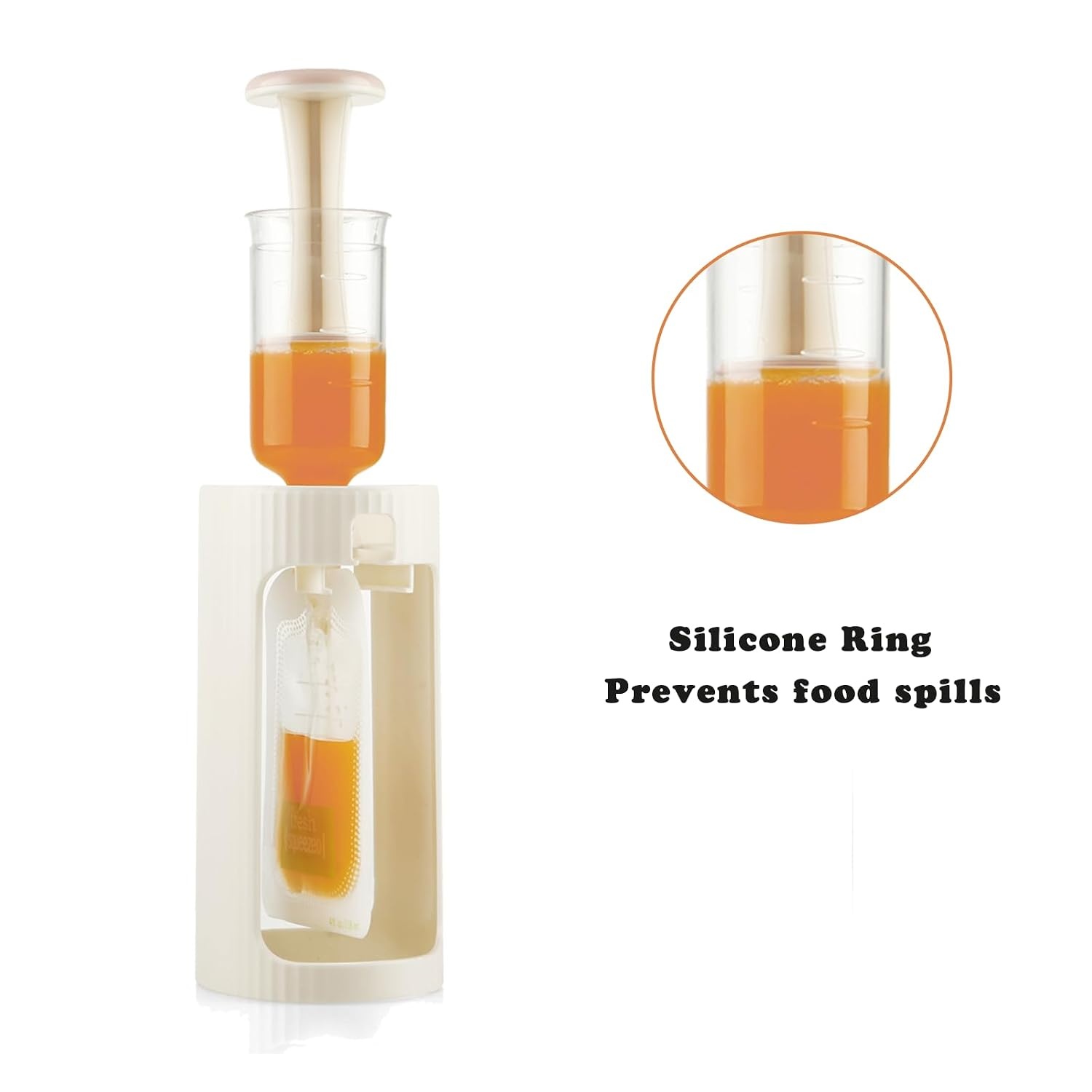 image:imagePandaEar Squeeze Station for Baby Puree Food Storage with 10 Pouches