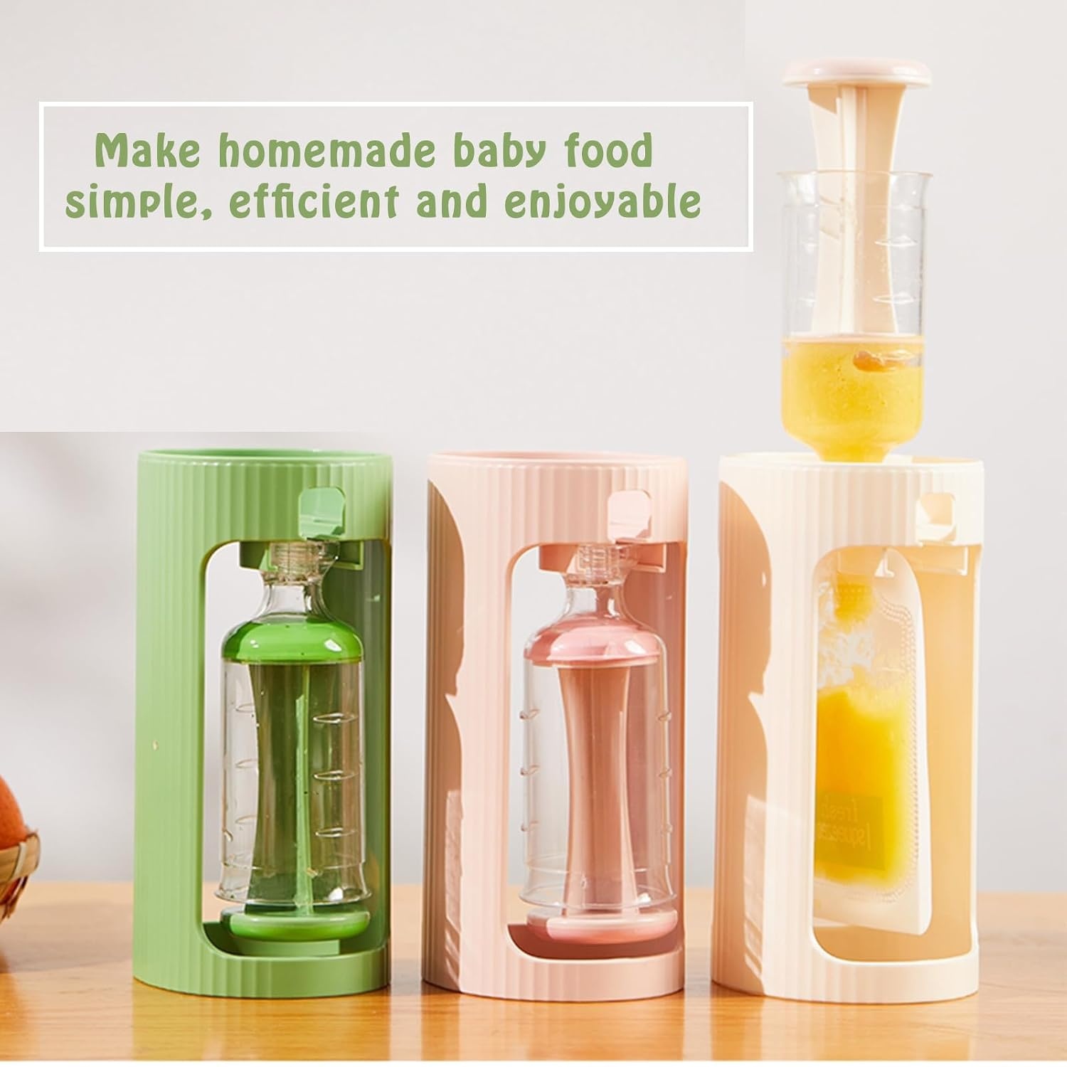 image:imagePandaEar Squeeze Station for Baby Puree Food Storage with 10 Pouches