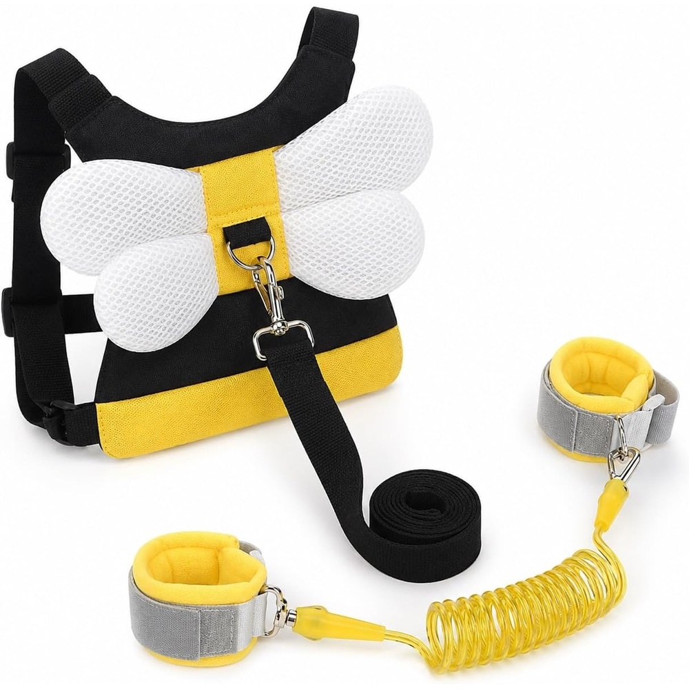 image:imagePandaEar 3 in 1 Toddler Harness Leashes  Anti Lost Wrist Link Kids Bee Safety Backpack Harness with Children Leashes Child Anti Lost Leash for Girls Boys Outdoor
