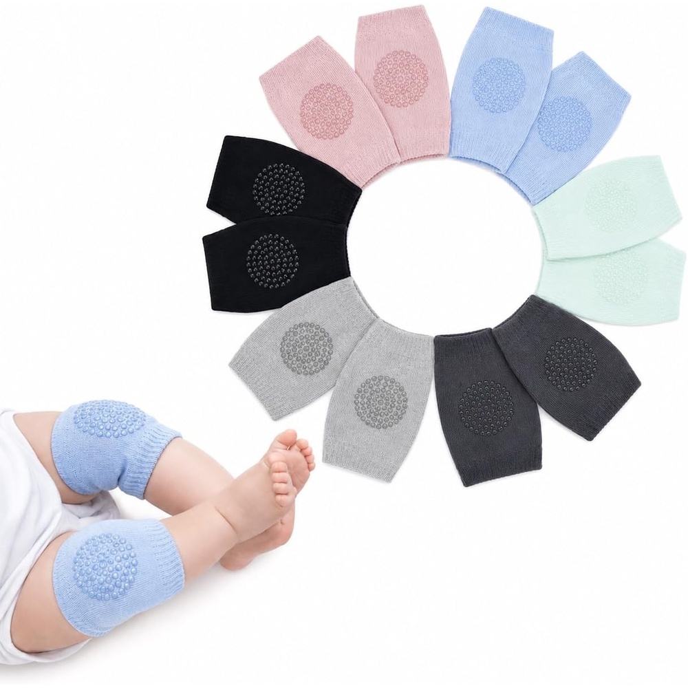 image:imagePandaEar 6 Pairs Baby Crawling Knee Pads Non Slip Knee Protectors