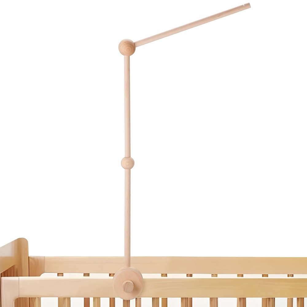 image:imagePandaEar Baby Crib Mobile Arm Beech Wood Mobile Holder with Clamp