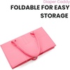 PandaEar 2 Pack Baby Diaper Caddy, Portable Nursery Storage Basket(Red/Pink)