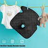 PandaEar 2 Pack Infant Car Seat Protector, Waterproof Piddle Pad for Babies(Black)