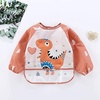 PandaEar (3 Pack Long Sleeve Bibs| Waterproof Full Sleeve Bib for Baby Infant Toddler 6-36 Months(Animal)
