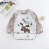 PandaEar (3 Pack Long Sleeve Bibs| Waterproof Full Sleeve Bib for Baby Infant Toddler 6-36 Months(Animal)