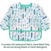 PandaEar (3 Pack Long Sleeve Bibs| Waterproof Full Sleeve Bib for Baby Infant Toddler 6-36 Months(Cactus)