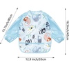 PandaEar (3 Pack Long Sleeve Bibs| Waterproof Full Sleeve Bib for Baby Infant Toddler 6-36 Months(Lizard)