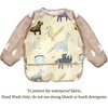 PandaEar (3 Pack Long Sleeve Bibs| Waterproof Full Sleeve Bib for Baby Infant Toddler 6-36 Months(Lizard)