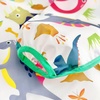 PandaEar 5 Pack Baby Long Sleeve Bibs| Waterproof Full Sleeve Bib for Baby Infant Toddler 6-36 Months(Blue)