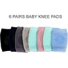 PandaEar 6 Pairs Baby Crawling Knee Pads, Non Slip Knee Protectors