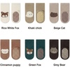 PandaEar 6 Pairs Baby Toddler Non Slip Socks, Cotton Crew Gripper Socks Anti Skid for Boys Girls Infants, First Walking Socks(Animal)