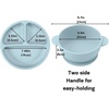 PandaEar 9 PCS Silicone Baby Feeding Set, Suction Plate & Utensils(Blue)