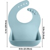 PandaEar 9 PCS Silicone Baby Feeding Set, Suction Plate & Utensils(Blue)