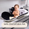 PandaEar Baby Bath Pad, Soft Infant Bath Seat Cushion for Sink & Tub(Black)
