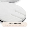 PandaEar Baby Bath Pad, Soft Infant Bath Seat Cushion for Sink & Tub(Black)