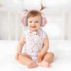 PandaEar Baby Ear Muffs, 2-in-1 Baby Ear Protection Noise Cancelling Headphones Ages 0-3 Years, Infant Hearing Protection(Pink)
