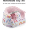 PandaEar Baby Seat Cover Compatible with Bumbo Seat, Removable Floor Soft Seat Cover for Boys & Girls, Breathable & Anti-Slip, Machine Washable, Pink (Pink)(Pink)
