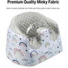 PandaEar Baby Seat Cover Compatible with Bumbo Seat, Removable Floor Soft Seat Cover for Boys & Girls, Breathable & Anti-Slip, Machine Washable, Pink (Pink)(Grey)