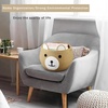 PandaEar Cotton Rope Baby Basket, Baby Gift Basket Nursery Laundry Organizer with Cute Bear Design for Storage Infant Newborn Essentials, Diaper Caddy with Handle (Brown)(Brown& Pink)