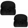 PandaEar 2 Pack Infant Car Seat Protector, Waterproof Piddle Pad for Babies(Black)