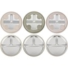 PandaEar 3 Pack Stainless Steel Baby Suction Plates With Lids(Linen/Brown/Tan)