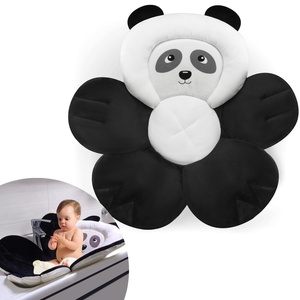 PandaEar Baby Bath Pad, Soft Infant Bath Seat Cushion for Sink & Tub(Black)