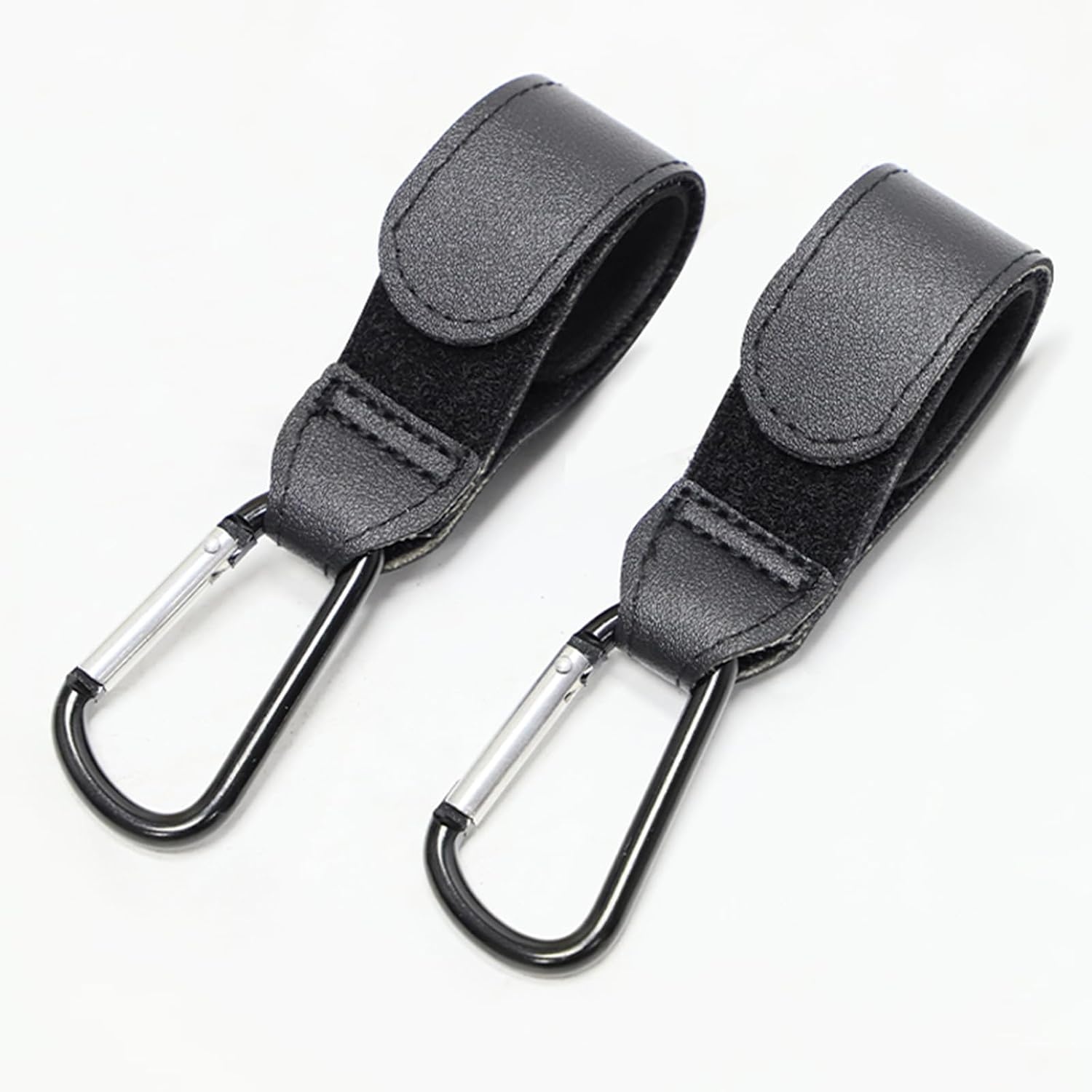 image:imagePandaEar 3 Pack Universal Stroller Hooks for Bags Heavy Duty Stroller Organizer Hooks for Shopping Bags Purses Baby Bags Adjustable Stroller AccessoriesBlack