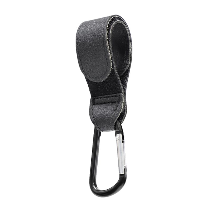 image:imagePandaEar 3 Pack Universal Stroller Hooks for Bags Heavy Duty Stroller Organizer Hooks for Shopping Bags Purses Baby Bags Adjustable Stroller AccessoriesBlack